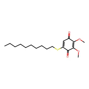5-(Decylsulfanyl)-2,3-dimethoxycyclohexa-2,5-diene-1,4-dione structure