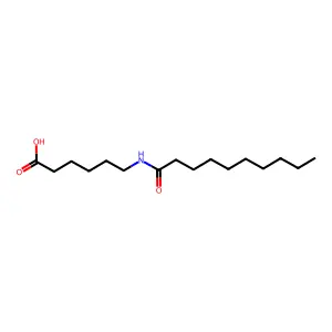 6-(Decanoylamino)hexanoic acid structure
