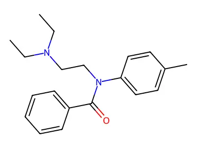 Benzamide, N-(2-(diethylamino)ethyl)-N-(4-methylphenyl)- structure