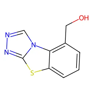 1,2,4-Triazolo(3,4-b)benzothiazole-5-methanol structure