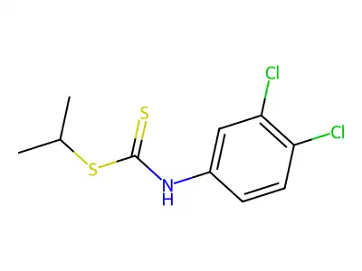 propan-2-yl N-(3,4-dichlorophenyl)carbamodithioate structure