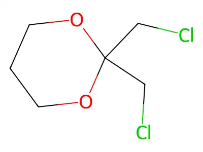 2,2-Bis(chloromethyl)-1,3-dioxane structure