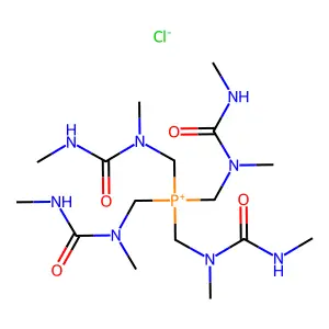 Phosphonium, tetrakis((methyl((methylamino)carbonyl)amino)methyl)-,chloride structure