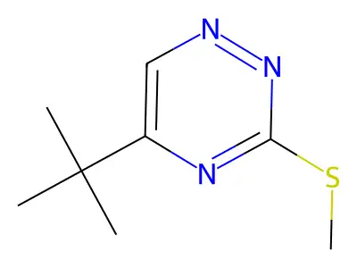 as-Triazine, 5-tert-butyl-3-(methylthio)- structure