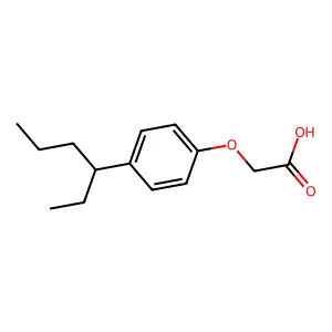 [4-(Hexan-3-yl)phenoxy]acetic acid structure