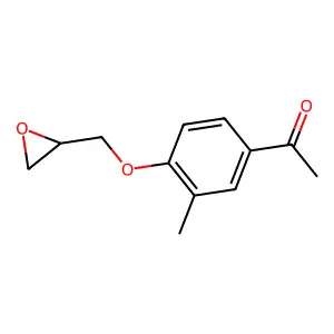 1-[3-Methyl-4-(oxiran-2-ylmethoxy)phenyl]ethanone structure