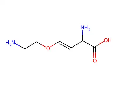 2-氨基-4-(2-氨乙氧基)丁-3-烯酸 structure
