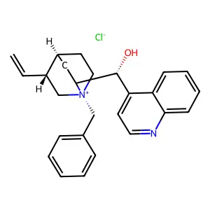 (8alpha,9R)-1-Benzyl-9-hydroxycinchonanium chloride structure