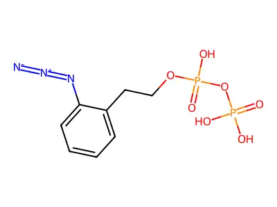 2-Azidophenethyl pyrophosphate structure
