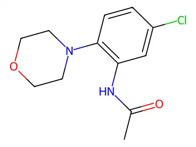 N-(5-chloro-2-morpholin-4-ylphenyl)acetamide structure
