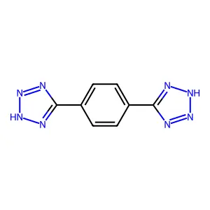5-[4-(2H-tetrazol-5-yl)phenyl]-2H-tetrazole structure