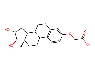 1,3,5[10]-Estratriene-3,16alpha,17beta-triol 3-carboxymethyl ether structure