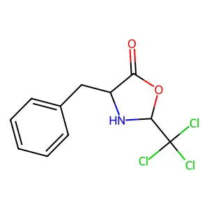 4-Benzyl-2-(trichloromethyl)-1,3-oxazolidin-5-one structure