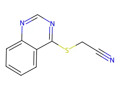 2-Quinazolin-4-ylsulfanylacetonitrile structure