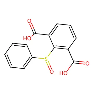 2-(Benzenesulfinyl)benzene-1,3-dicarboxylic acid structure