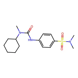 1-Cyclohexyl-3-[4-(dimethylsulfamoyl)phenyl]-1-methylurea structure