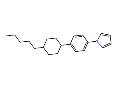 1-[4-(4-pentylcyclohexyl)phenyl]-1H-pyrrole structure