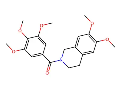 [6,7-dimethoxy-3,4-dihydro-2(1H)-isoquinolinyl](3,4,5-trimethoxyphenyl)methanone structure