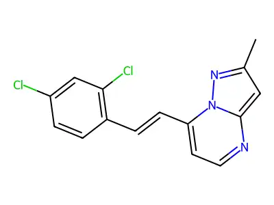 7-[2-(2,4-Dichlorophenyl)ethenyl]-2-methylpyrazolo[1,5-a]pyrimidine structure