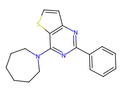 4-(1-Azepanyl)-2-phenylthieno[3,2-d]pyrimidine structure