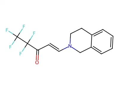 (E)-1-[3,4-dihydro-2(1H)-isoquinolinyl]-4,4,5,5,5-pentafluoro-1-penten-3-one structure