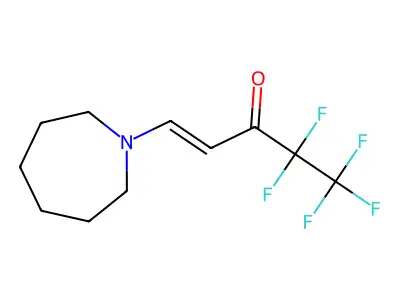 (E)-1-(1-azepanyl)-4,4,5,5,5-pentafluoro-1-penten-3-one structure