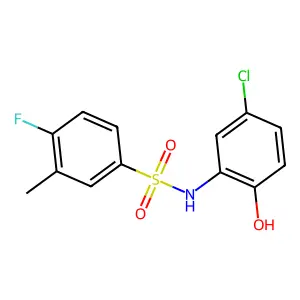 N-(5-chloro-2-hydroxyphenyl)-4-fluoro-3-methylbenzenesulfonamide structure