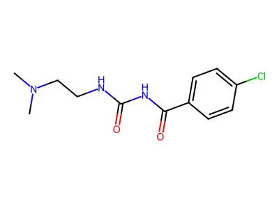 N-(4-chlorobenzoyl)-N'-[2-(dimethylamino)ethyl]urea structure