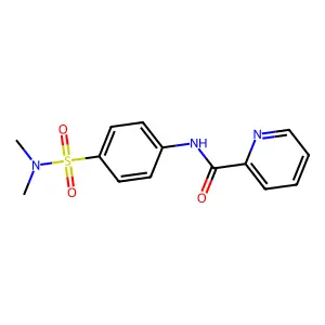 N-[4-(dimethylsulfamoyl)phenyl]pyridine-2-carboxamide structure