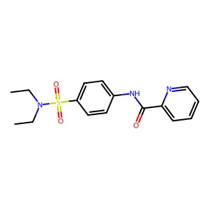 N-[4-(diethylsulfamoyl)phenyl]pyridine-2-carboxamide structure