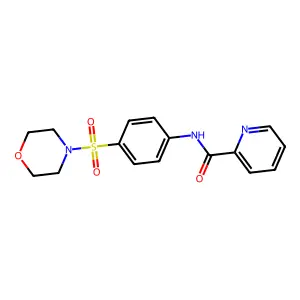 N-[4-(morpholin-4-ylsulfonyl)phenyl]pyridine-2-carboxamide structure