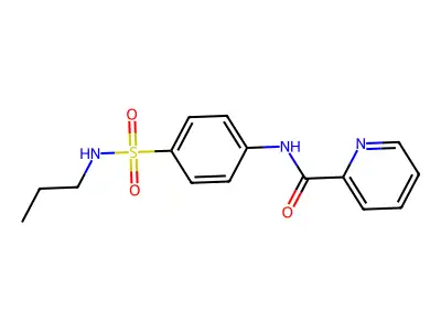N-[4-(propylsulfamoyl)phenyl]pyridine-2-carboxamide structure