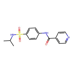 N-[4-(propan-2-ylsulfamoyl)phenyl]pyridine-4-carboxamide structure