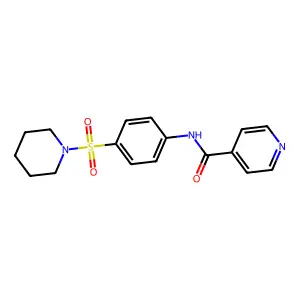 N-[4-(Piperidine-1-sulfonyl)-phenyl]-isonicotinamide structure