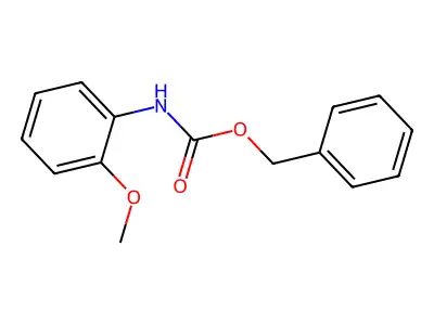 Carbamic acid, (2-methoxyphenyl)-, phenylmethyl ester structure