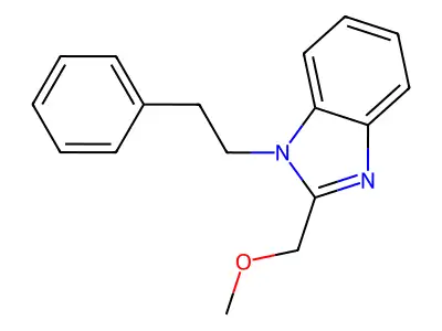 2-(methoxymethyl)-1-phenethyl-1H-benzo[d]imidazole structure