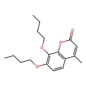 7,8-dibutoxy-4-methyl-2H-chromen-2-one structure