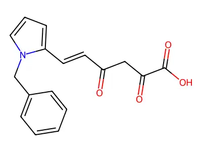 5-Hexenoic acid, 2,4-dioxo-6-[1-(phenylmethyl)-1H-pyrrol-2-yl]- structure