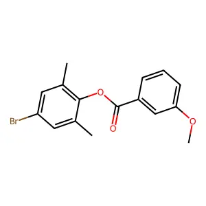 4-Bromo-2,6-dimethylphenyl 3-methoxybenzoate structure