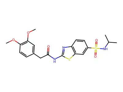 2-(3,4-dimethoxyphenyl)-N-(6-(N-isopropylsulfamoyl)benzo[d]thiazol-2-yl)acetamide structure