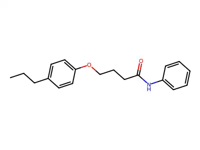 N-phenyl-4-(4-propylphenoxy)butanamide structure