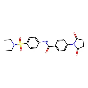 N-[4-(diethylsulfamoyl)phenyl]-4-(2,5-dioxopyrrolidin-1-yl)benzamide structure