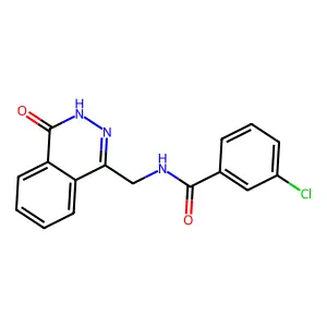 3-chloro-N-((4-oxo-3,4-dihydrophthalazin-1-yl)methyl)benzamide structure