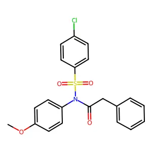 N-(4-chlorophenyl)sulfonyl-N-(4-methoxyphenyl)-2-phenylacetamide structure