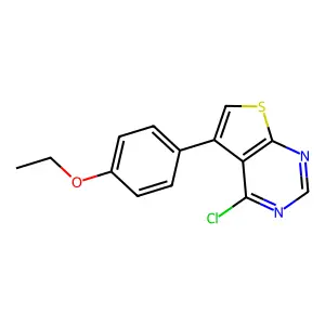 4-Chloro-5-(4-ethoxyphenyl)thieno[2,3-d]pyrimidine structure