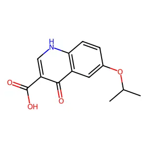 6-Isopropoxy-4-oxo-1,4-dihydroquinoline-3-carboxylic acid structure