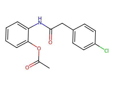2-{[(4-Chlorophenyl)acetyl]amino}phenyl acetate structure