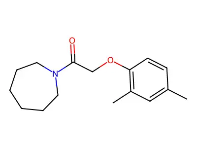 1-(Azepan-1-yl)-2-(2,4-dimethylphenoxy)ethanone structure