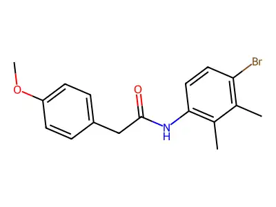 N-(4-bromo-2,3-dimethylphenyl)-2-(4-methoxyphenyl)acetamide structure