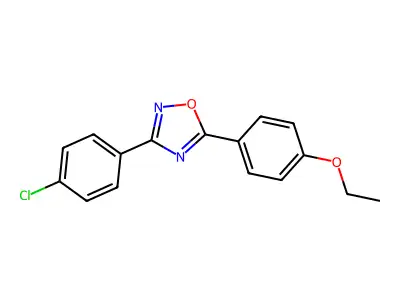 3-(4-Chlorophenyl)-5-(4-ethoxyphenyl)-1,2,4-oxadiazole structure